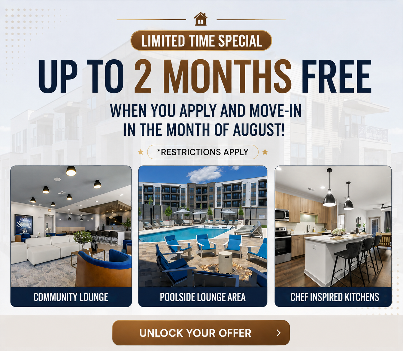 Two Months Free When You Move-In The Month Of August!