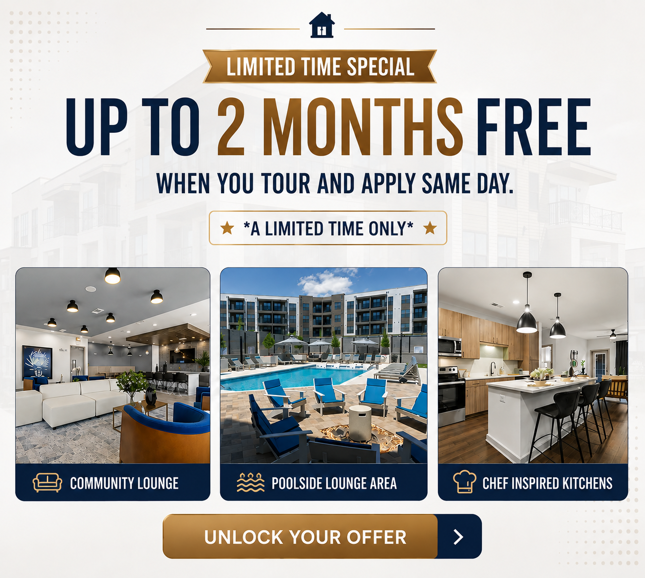 Two Months Free when you tour and apply same day